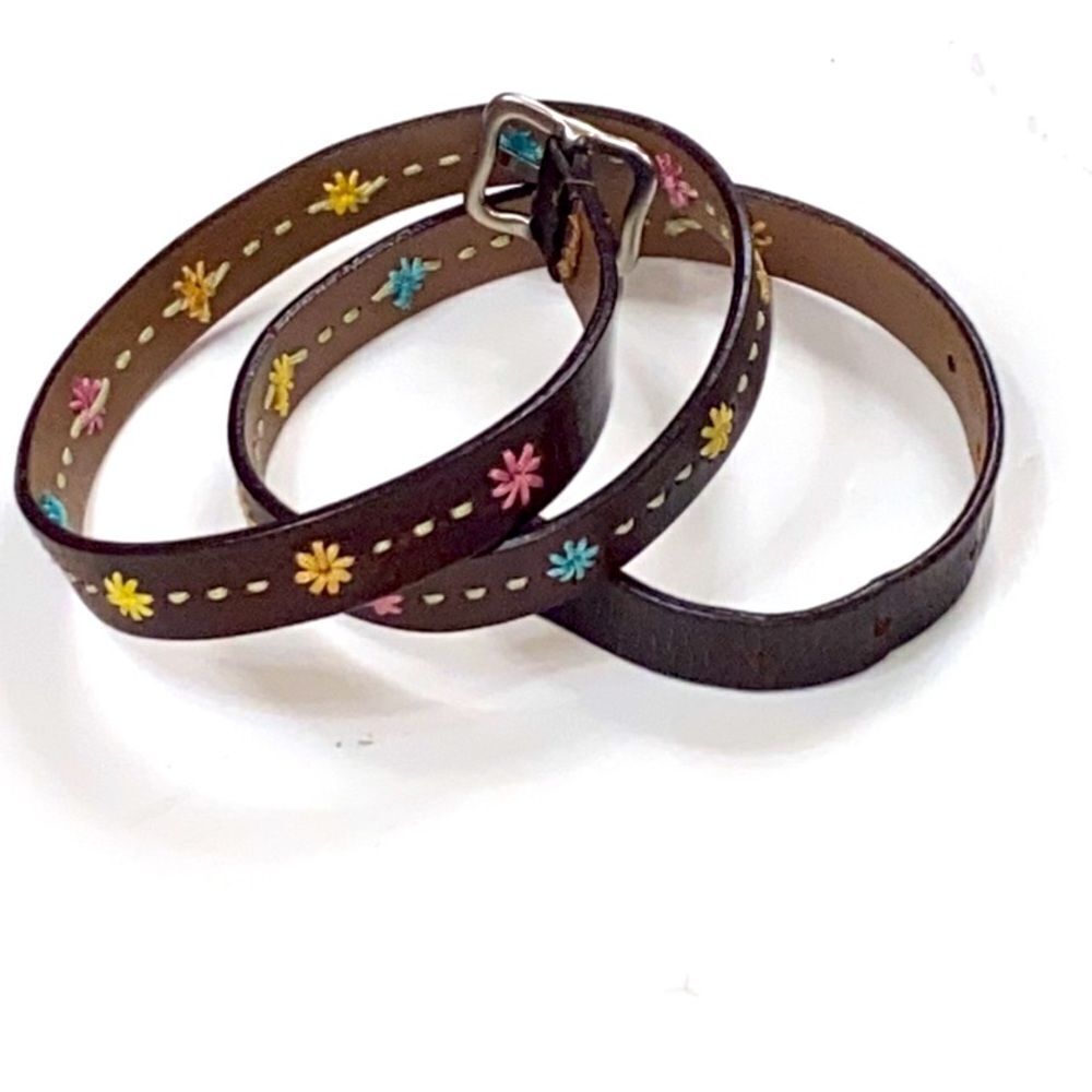 1315 DOCKERS EMBROIDERY FLORAL WOMEN BELT